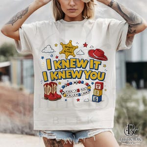 Toy Story I Knew It I Knew You PNG, Friendship Bracelet Cowgirl Boots Graphic, Instant Digital Download image 5