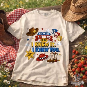 Descarga PNG de Toy Story "Lo sabía, te conocía", Gráfico de pulsera de botas de vaquera del oeste, Diseño de sublimación imagen 5