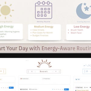 ADHD Notion Gamified RPG Template Digital Planner: Habit Tracker, Productivity Planner, Goal Planner