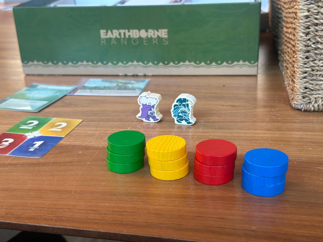 Wooden Earthborne Rangers Deluxe Upgrade Tokens for Energy. Awareness ...