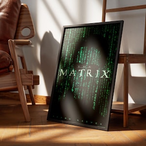 Matrix Movie Poster: Retro Minimalist Sci-Fi Wall Art Vintage poster, Abstract poster, Wall Art, Movie poster, High Quality poster, Sci-fi