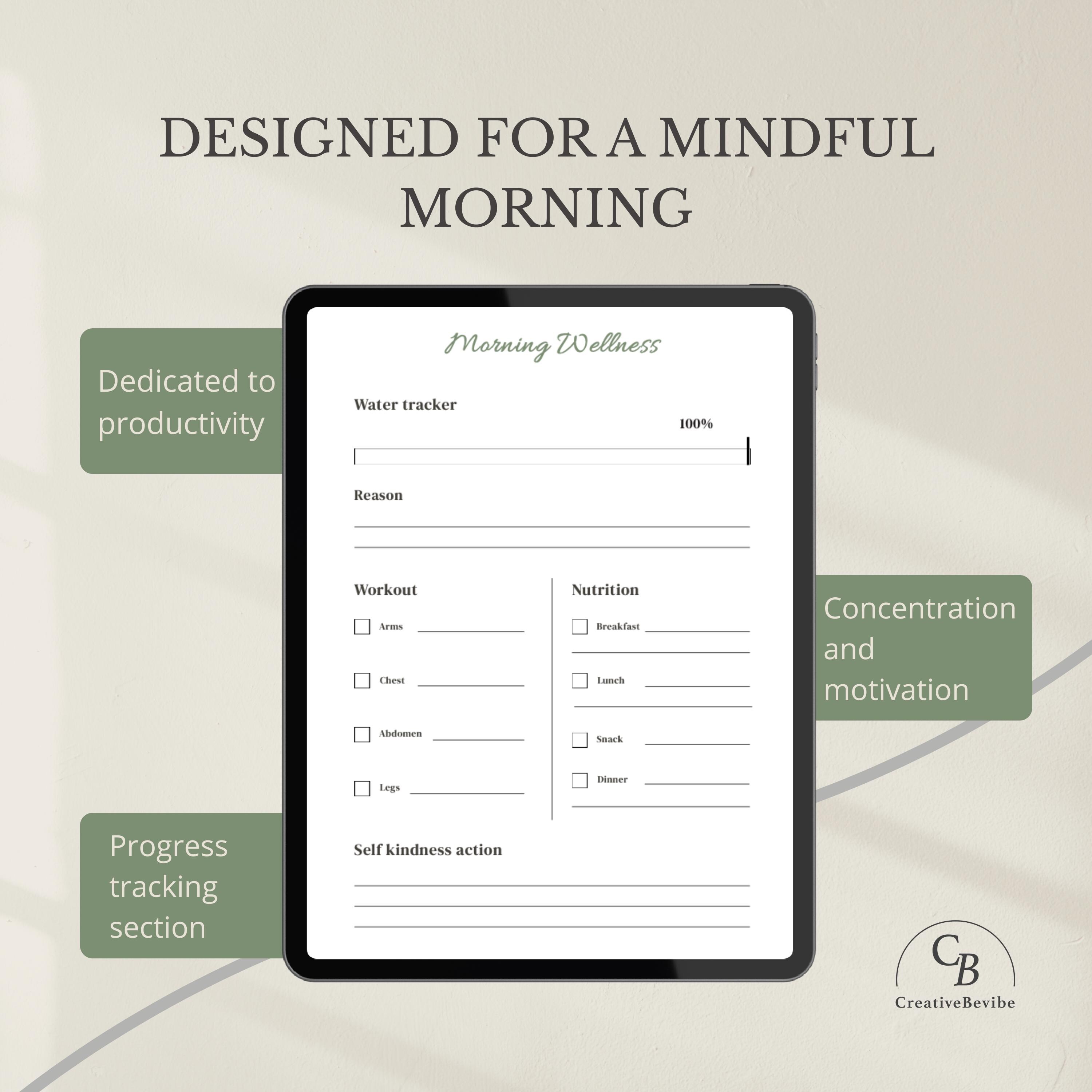 Daily Routine Planner Bundle Printable PDF | Morning & Night Planner ...