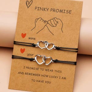 Couple Friendship Bracelet Love Double Heart