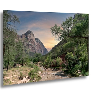 Zion National Park Narrows Print – Virgin River Canyon Landscape for Home Decor