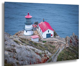 Point Reyes Lighthouse Photography Print, California Coastal Landscape Wall Art