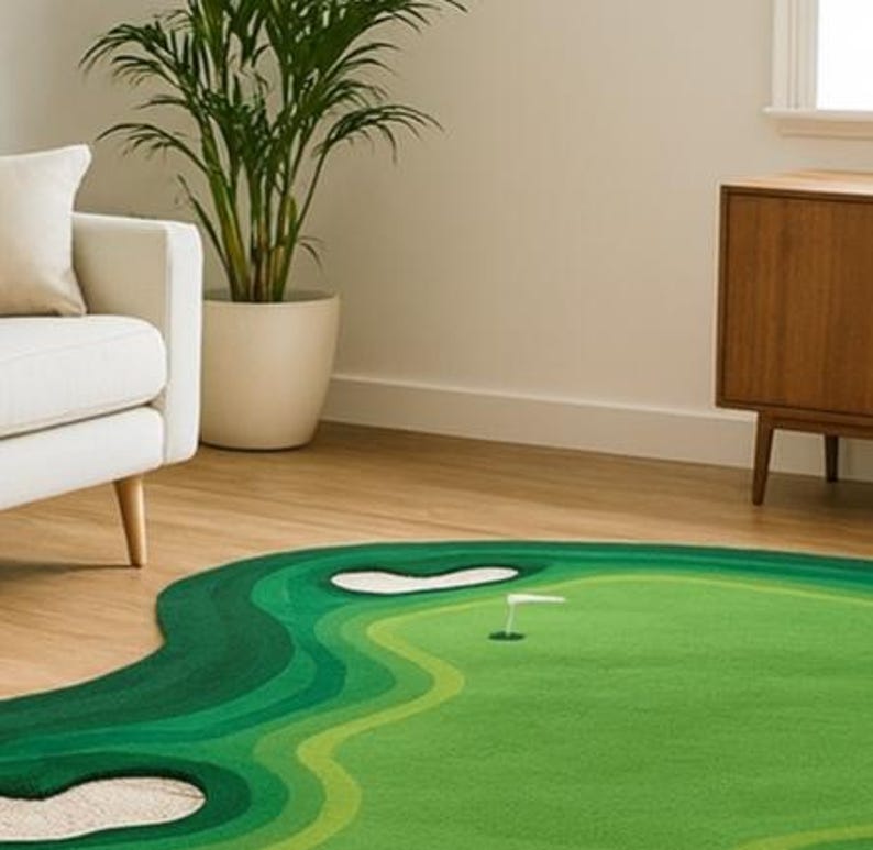 Hand-tufted Golf Course Rug – Custom Sports Area Rug - Etsy