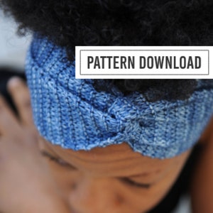 KNITTING PATTERN: Yoga Gifts, Headband, Yoga Headband, Headband Pattern, Headband PDF, Headband pdf pattern, Ear Warmer Pattern image 1