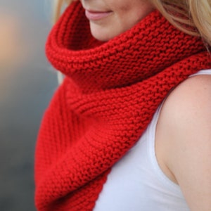 KNITTING PATTERN: Cowl, Bandana, Bandana Cowl, Scarf, Infinity Scarf, Infinity Cowl, Knit Cowl, Knit Scarf, Knit Bandana image 2