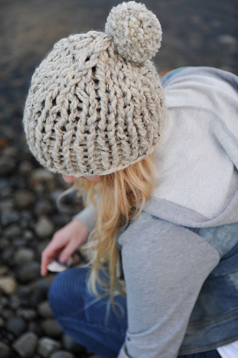 KNITTING PATTERN // Chunky Toque Chunky Beanie Knit Toque Etsy