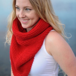 KNITTING PATTERN: Cowl, Bandana, Bandana Cowl, Scarf, Infinity Scarf, Infinity Cowl, Knit Cowl, Knit Scarf, Knit Bandana image 9