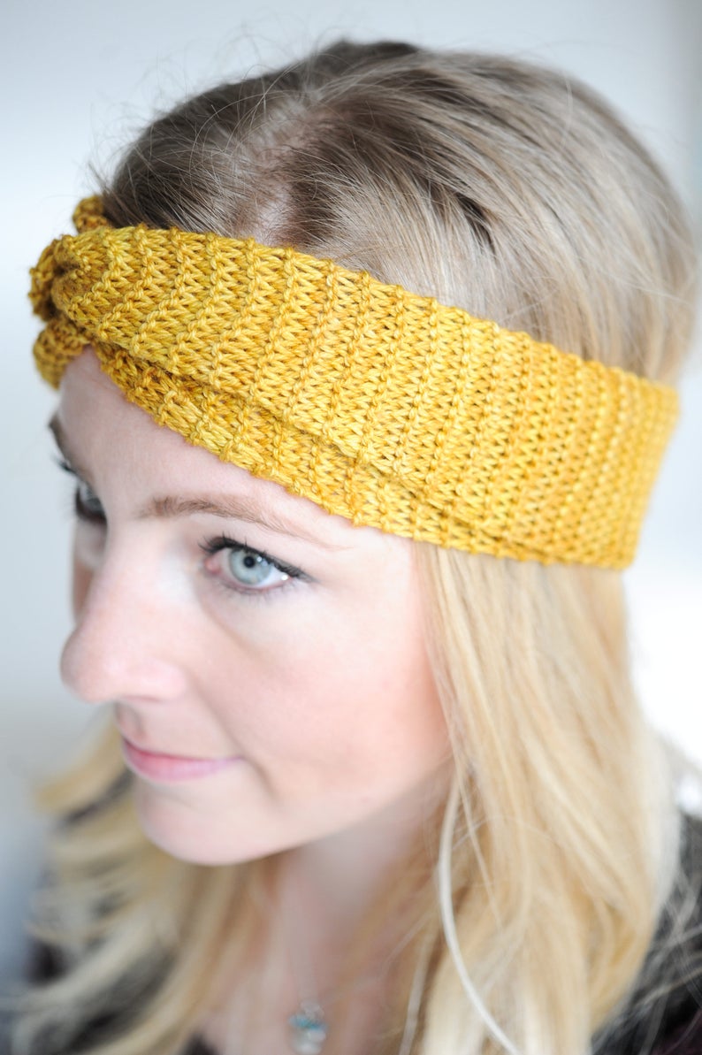 KNITTING PATTERN: Yoga Gifts, Headband, Yoga Headband, Headband Pattern, Headband PDF, Headband pdf pattern, Ear Warmer Pattern image 3