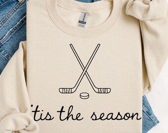 Tis The Season Hockey Sweatshirt: Hockey Mama Game Day Tee