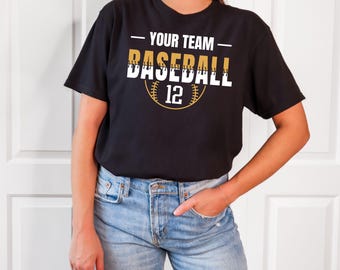 Comfort Colors© Custom Baseball Shirt: Baseball Team Name