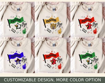 Custom Team Mascot Sweatshirt: Retro School Spirit, Game Day
