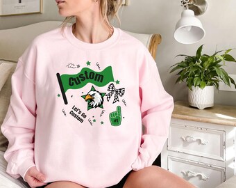Personalized Team Mascot Sweatshirt: Retro School Spirit, Game Day