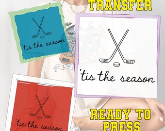 Tis The Season Hockey DTF: Hockey Coach Ready To Press, Sports Mom