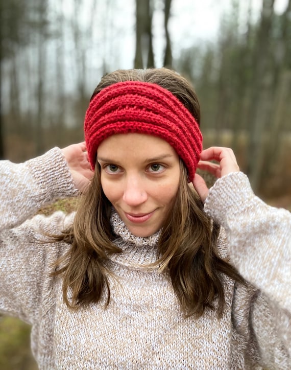 Ribbed Knit Headband: Stretchy Ear Warmer - Etsy