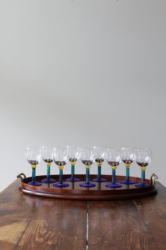 Palm Trees Wine Glasses by Kosta Boda - Etsy Israel