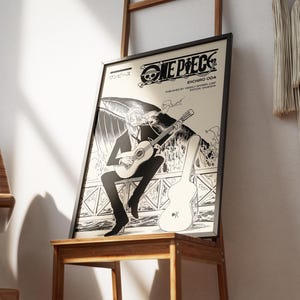 The Pirate Anime & Manga Poster | Hochwertige matte Wandkunst | Minimalistischer Druck im japanischen Stil, Geschenk für Anime-Fans | Vintage, Retro-Anime-Poster