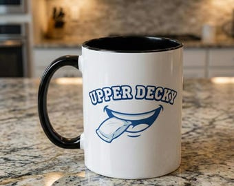 Upper Decky Nicotine Pouch Mug – Funny Snus Humor Coffee Cup