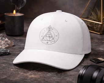 Helig Geometri Truckerkeps – Minimalistisk Spirituell Meshkeps