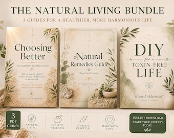 Giftfritt livpaket | Ingrediensguide, gör-det-själv-rengöringsmedel, naturläkemedel (PDF)