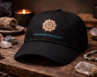 Mandala pappahatt – Spirituell minimalistisk keps | RootedinHarmonī
