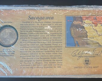 2009-P Sacagawea Golden Dollar Coin “First Day of Mintage” Commemorative Coin Cover