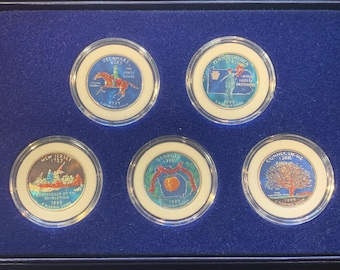 Édition inaugurale de cinq États de 1999 pour un quart de dollar
