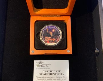 Obama 44 Color Silver Eagle
