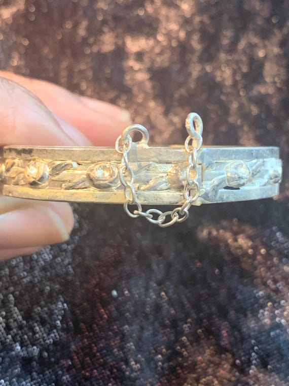 2 PC Lot Silverplated Bangles - image 6