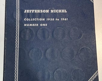 Whitman Jefferson Nickel Folder (Collection 1938 to 1961) Number One