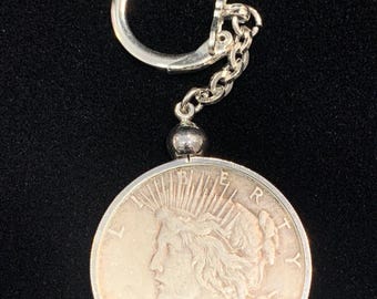 1922 Peace Silver Dollar Keychain