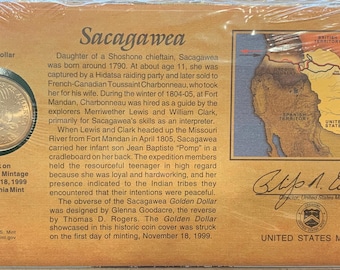 United States Mint Commemorative 2000-P Sacagawea Golden Dollar