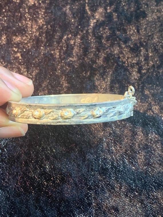 2 PC Lot Silverplated Bangles - image 4