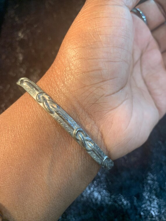 2 PC Lot Silverplated Bangles - image 2