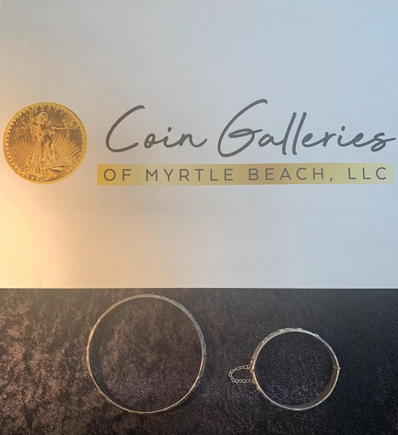 2 PC Lot Silverplated Bangles - image 7