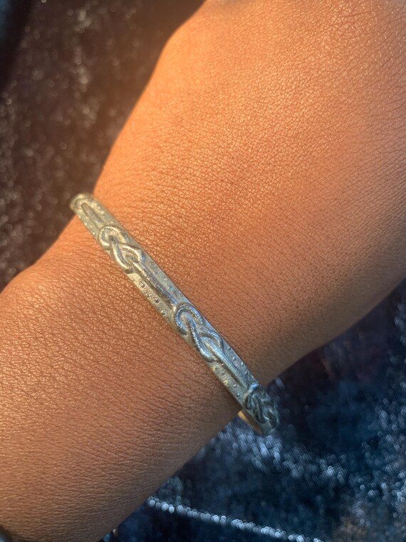 2 PC Lot Silverplated Bangles - image 1