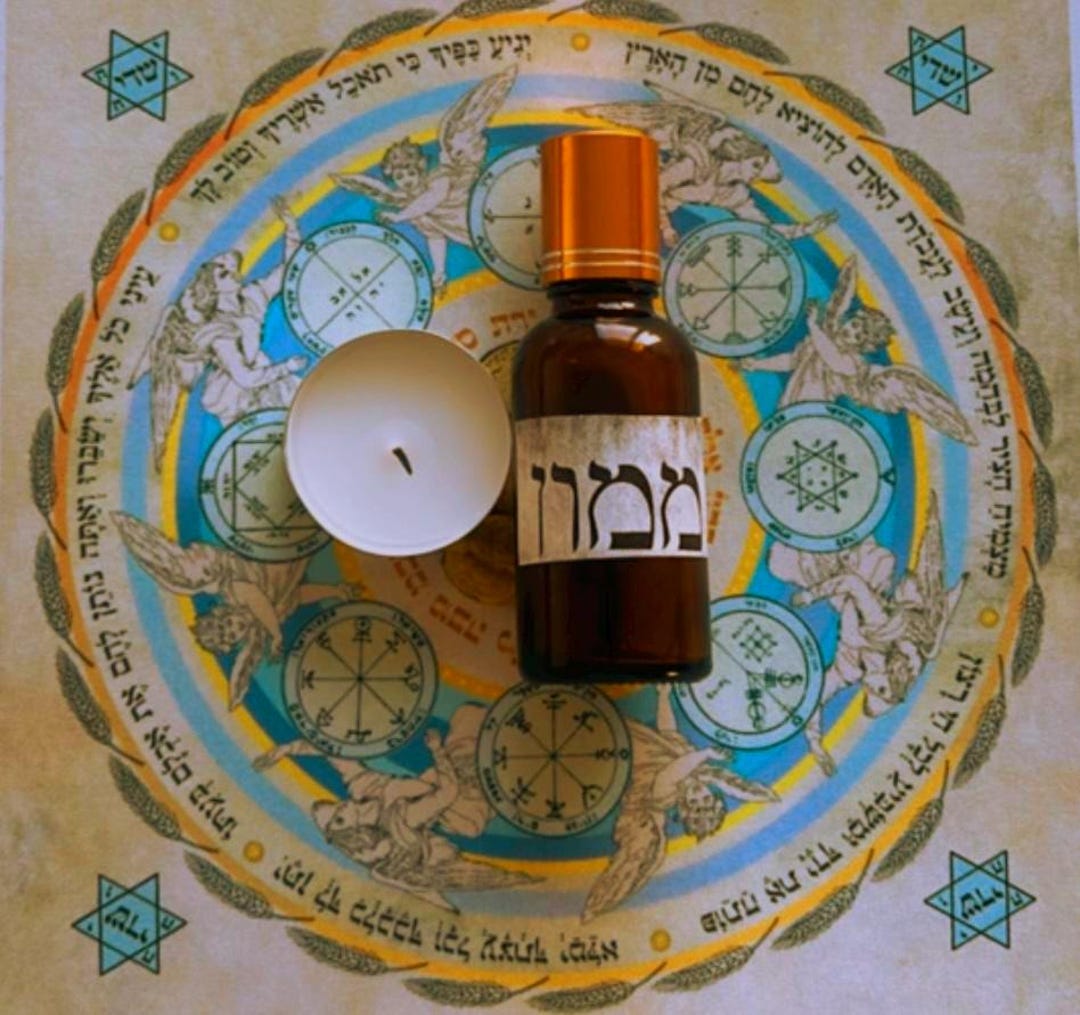 Hebrew Spells Wealth Oil • Sacred Hebrew Money Spell • Infused With Real Currency ...