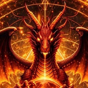 Dragonfire Manifestation Talisman | Rå Skapelsekraft | Digital Radionisk Sigil