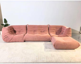 Conjunto de salón de pana Bubble Gum