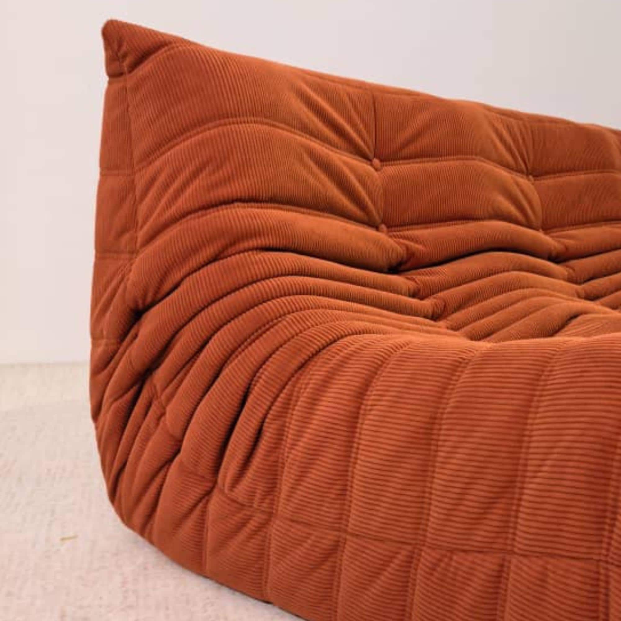 Armonia オレンジ コーデュロイソファ　2人掛け Armonia オレンジ コーデュロイソファ 2人掛け ソファー 2人掛け 脚