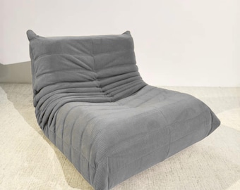 Custom 1 Seater Sofa – Gray Corduroy