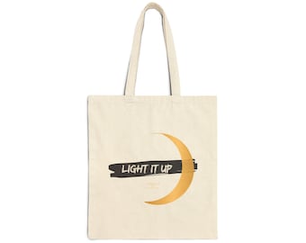 Bolso tote Light It Up Crescent Moon / Bolso de lona para fans de SJM