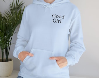 Sudadera con capucha de chica buena inspirada en el romance