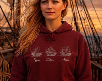 Sudadera con capucha de las hermanas Archeron / Sudadera inspirada en Feyre, Nesta y Elain / Merchandising de Romantasy