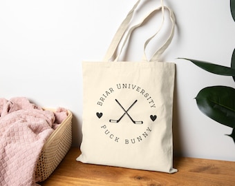 Bolso de mano Puck Bunny / Hockey de la Universidad Briar / Regalo para aficionados fuera del campus / Bolso de mano de hockey universitario