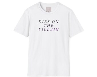 Me quedo con la camiseta del villano / Ropa de estilo literario de romance oscuro y romanticismo