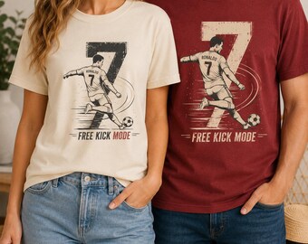 Camiseta de fútbol Free Kick Mode - Regalo perfecto para mamás futboleras para el día del partido.