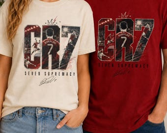 Camiseta de fútbol CR7 - Regalo perfecto para mamás aficionadas al fútbol o para el día del partido.